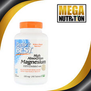 Doctor's Best High Absorption Magnesium 100% Chelated Minerals 100mg 240 Tablets