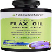Flax Oil - Flaxseed Oil Liquid Supplement with Omega 3 6 9 - Cold-Pressed Certif