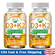 Vitamin K2 (MK7) with D3 5000 IU Capsules,Immune Health Support Overall Wellness