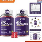 2 Pack Melatonin Gummies 10mg 20mg for Adults, Extra Strength with L-theanine...