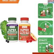 Feel Great Fruit and Vegetable Supplements | 20+ Super Reds & Greens for Natu...