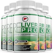 5 Pack - Reliver Pro - Liver Support Supplement, Maximum Strength - 300 Capsules