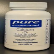 Pure Encapsulations Calcium -D- Glucarate 120 Capsules Exp 10/25