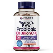 Formulated Raw Probiotics for Women 100 Billion CFUs with Prebiotics