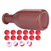 16 Numbered Tally Balls Dices and Billiard Shaker Bottle Billiards Dice Games...