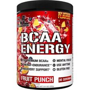 BCAA Powder for Pre Workout & Muscle Recovery, 30 Servings Fruit Punch
