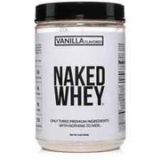 Naked Nutrition Vanilla Whey Protein 1Lb, Only 3 Ingredients, Natural Grass Fed