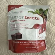 HumanN SuperBeets Heart Chews Soft Chews Pomegranate Berry Flavor Healthy Energy