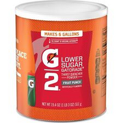 (3 Pack) Gatorade G2 Low Suagr Thirst Quencher Sports Powder, Fruit Punch, 551g