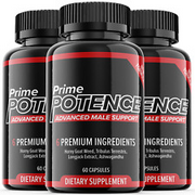 Prime Potence - Male Virility - 3 Bottles - 180 Capsules