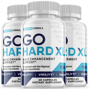Go Hard XL - Male Virility - 3 Bottles - 180 Capsules