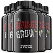 Savage Grow - Male Virility - 5 Bottles - 300 Capsules