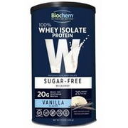 Biochem Sugar Free 100% Whey Protein Vanilla 11.8 oz Powder