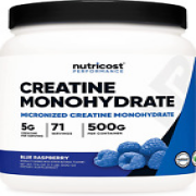 Blue Raspberry Creatine Monohydrate Powder, 500g