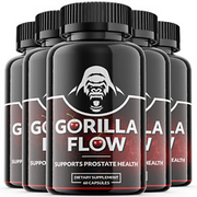 Gorilla Flow - Male Virility - 5 Bottles - 300 Capsules