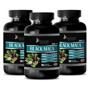 stress defy naturals - 1000MG BLACK MACA - healthy energy boost 3 BOTTLE
