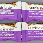 4 Nutrisystem Dark Chocolaty Sea Salt Nut Squares Snacks Lstg C