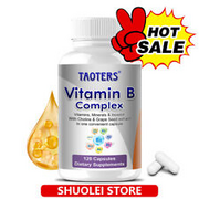 Vitamin B Complex Capsules Folic Acid and Biotin Energy Dietary Supplements USA