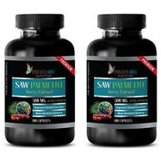 Men Sexual Desire - SAW PALMETTO 500mg - Saw Palmetto Real Herbs -200 Caps 2 Bot