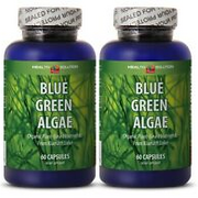 Klamath Lake immune support - BLUE GREEN ALGAE 500mg - 2 Bottles 120 Capsules