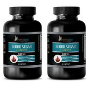 BLOOD SUGAR SUPPORT - Cholesterol Support - Heart Health (2 Bott, 120 Capsules)