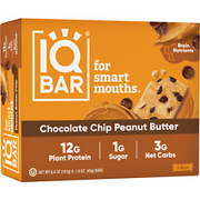 IQBAR Chocolate chip Peanut Butter Protein Bar | For Smart Mouth