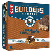 CLIF Builders, Chocolate Peanut Butter Flavor, Protein Bars, Gluten-Free, 2.4 oz