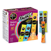 Energy Rush Stix, Variety 1 Pack, 40 Count, Single Serve Water Flavoring Packets