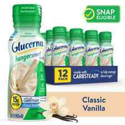 Glucerna Hunger Smart Diabetic Protein Shake, Classic Vanilla, 10 fl oz Bottle,