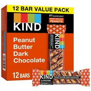 Gluten Free Peanut Butter Dark Chocolate Snack Bars, Value Pack, 12 Count Box