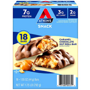 Atkins Caramel Chocolate Nut Roll Snack Bar *18 ct