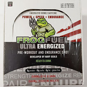 Frog Fuel Ultra Energized Mixed Berry Pre-Workout Endurance Shot Drink 24 Pk Box