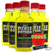 Bob's Pickle Potion 9 Sports Drinks 6.3 Oz 187ml 6 Individual Pickle Juice