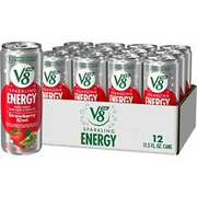 12-Pack V8 Sparkling Energy Healthy Drink Strawberry Kiwi Energy Drink 11.5oz