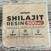 Nutriyum Shilajit Resin 500 mg - Focus Energy Memory - Himalayas EXP 12/25