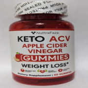 NuttraFaza KETO ACV Apple Cider Vinegar Gummies - 60 Gummies - Exp 1/26