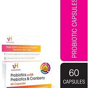 vH Essentials Probiotics with Prebiotics & Cranberry Feminine Capsules 60 Count
