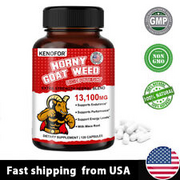 Horny Goat Weed Extract with Maca Capsules, Saw Palmetto Ginseng Booster