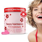 HAPPY HORMONES PCOS Multivitamin Prebiotic Probiotic Blend Vaginal Health 120cap