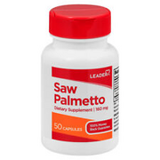 Leader Saw Palmetto 160 mg Dietary Supplement, 50 Capsules 096295137200YN