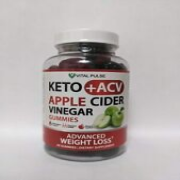 Vital Pulse KETO + ACV Apple Cider Vinegar Gummies - 60 Gummies - Exp 3/25