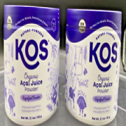 (2 Pk) KOS Superfood Booster Organic Acai Juice Powder - 2.1 Oz Ea. - EXP 04/25