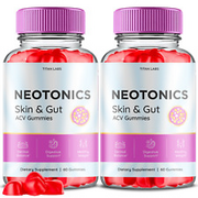 Neotonics Skin & Gut Health Gummies - Neotonics ACV Gummys OFFICIAL - 2 Pack