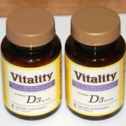 2x Vitality Vitamin D3 120 tablets Sealed Exp 09/2024