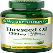 Nature's Bounty Flaxseed Oil 1200 mg 125 Rapid Release Softgels Pack of 2