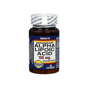 Basic Vitamins Alpha Lipoic Acid 100mg Supplement Antioxidant 60 ct Pack of 6
