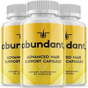 3 Pack - Abundant Supplement Pills, Support Healthy Hair Growth - 180 Capsules