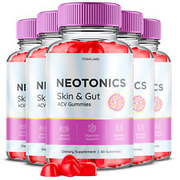 Neotonics Skin & Gut Health Gummies - Neotonics ACV Gummys OFFICIAL - 5 Pack