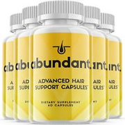 5 Pack - Abundant Supplement Pills, Support Healthy Hair Growth - 300 Capsules