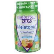 6 Pack Vitafusion Kids Gummies Melatonin, Tropical Peach, 1.5 mg, 50 Ct